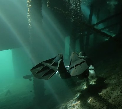Plongée sous-marine au lac Léman